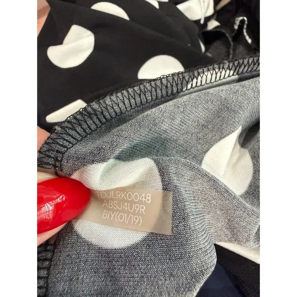 ✨ TOMMY HILFIGER Polka Dot Bell Sleeve Sheath Dress 10 EUC 👗 - Picture 7 of 7